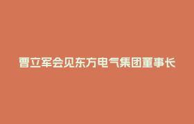 曹立军会见东方电气集团董事长罗乾宜