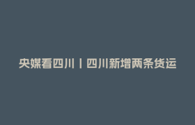 央媒看四川丨四川新增两条货运班列 打造多向物流枢纽