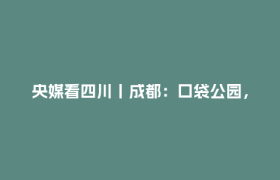 央媒看四川丨成都：口袋公园，把“城市角落”变绿色空间