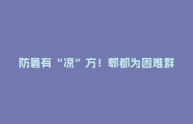 防暑有“凉”方！郫都为困难群众送上“清凉大礼包”