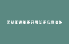 团结街道组织开展防汛应急演练