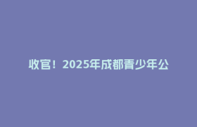 收官！2025年成都青少年公开赛落下帷幕