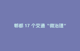 郫都 17 个交通“微治理”项目完工，让市民出行更安心
