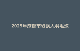 2025年成都市残疾人羽毛球比赛在郫都火热开赛