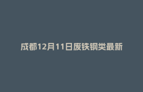 成都12月11日废铁钢类最新报价行情