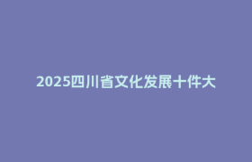 2025四川省文化发展十件大事揭晓