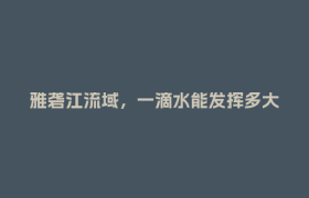雅砻江流域，一滴水能发挥多大价值？丨万千气象看四川·活力四川行