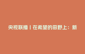 央视联播丨在希望的田野上：新技术新装备助力农业生产