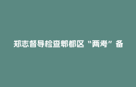 郑志督导检查郫都区“两考”备考工作