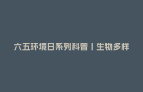 六五环境日系列科普丨生物多样性知多少？