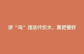 涉“鸟”违法代价大，莫把爱好变违法！郫都区曝光多起身边典型案例