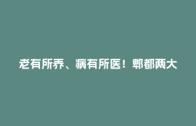 老有所养、病有所医！郫都两大民生工程提质落地
